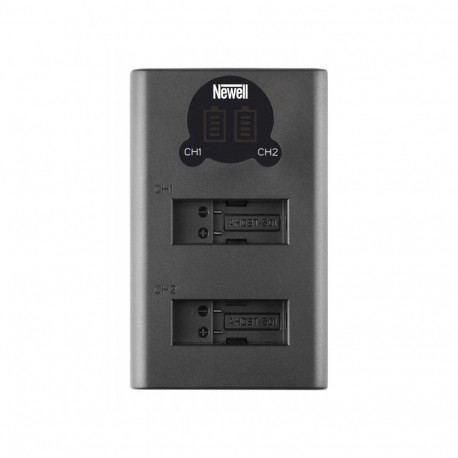 Dual-channel charger set and two SPJB1B batteries Newell DL-USB-C for GoPro Hero 8
