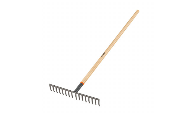 Garden rake with wooden handle, 152cm, 16 tines Truper®