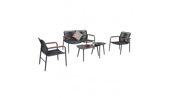 Garden furniture set NEBO 2 tables, bench and 2 chairs