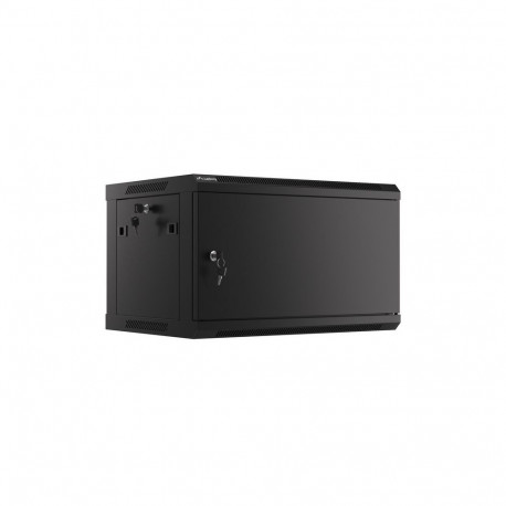 RACK CABINET 19" WALL-MOUNT 6U/600X450 FOR SELF-ASSEMBLY WITH METAL DOOR BLACK LANBERG (FLAT PACK)