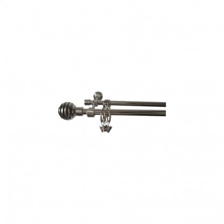 DOUBLE CURTAIN RAIL SET 180CM D16