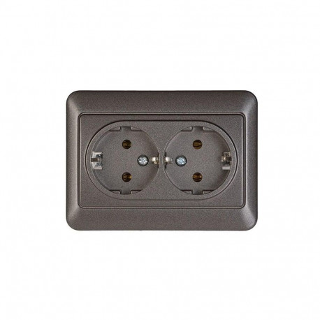 topelt šuko pistikupesa antratsiit RP16-021