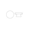 FURNITURE KNOB D38 7-E219.01 WHITE