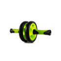 Võimlemisrull ZIPRO Exercise Wheel, must-roheline