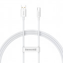 Baseus cabel Superior USB - USB-C 1,0m moon white 100W P10320102214-01