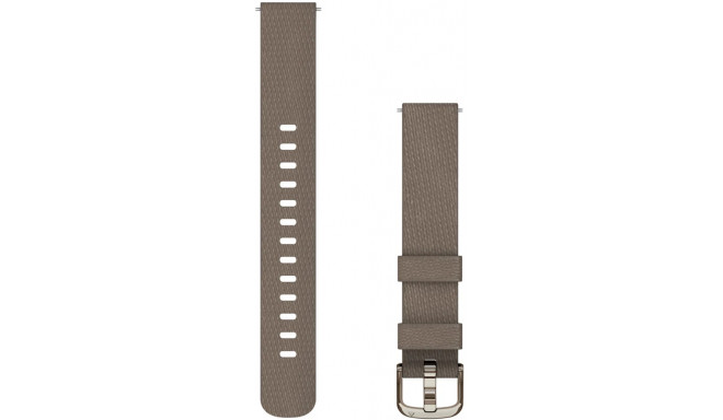 Garmin watch strap Lily 2 Nylon, coffee/cream gold