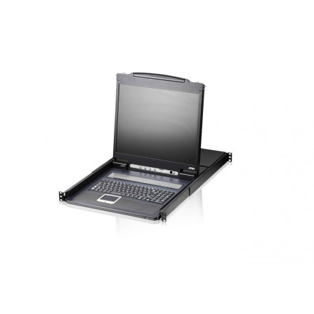 8-Port PS/2-USB VGA 19" LCD KVM Lüliti