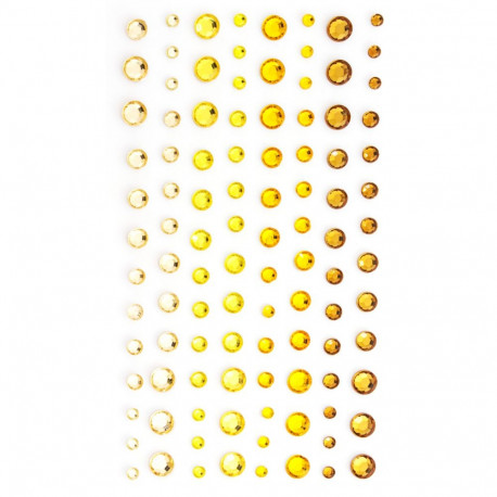 Kristallkleebis 3-6mm, 104tk/pk, kollane