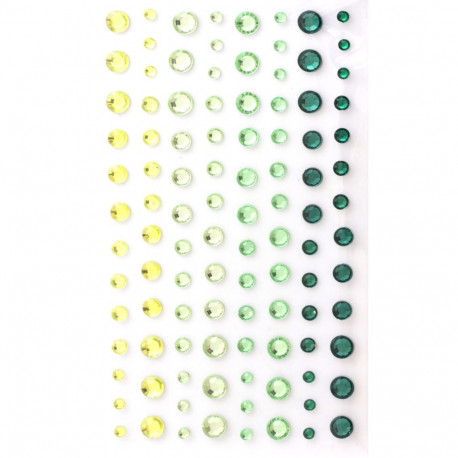 Kristallkleebis 3-6mm, 104tk/pk, roheline
