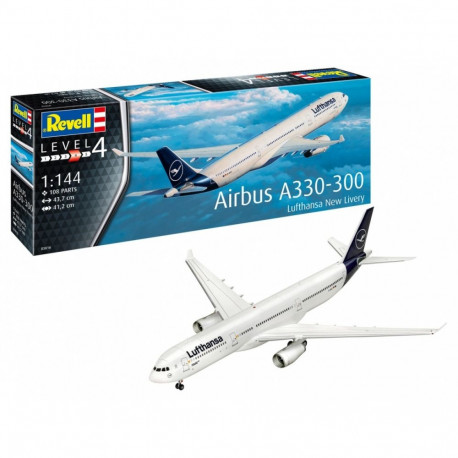 Lufthansa Airbus A330-300 lennuki plastikmudel 1/144
