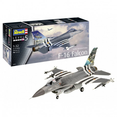 Plastic model Airplane 50TH Anniversary F-16 Falcon 1/32