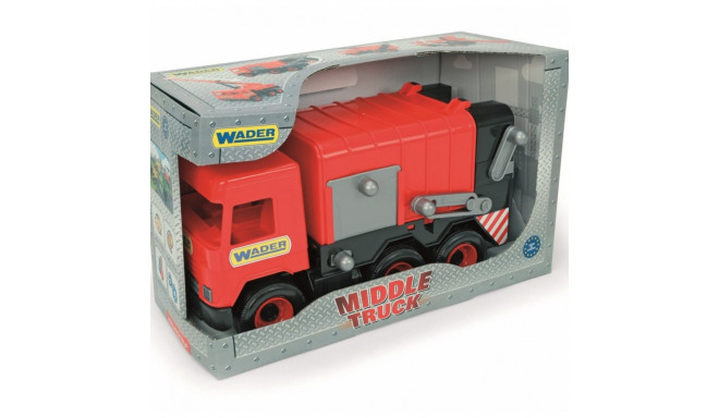 Middle Truck Garbage truck red 38 cm in box