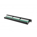 Patch Panel 48 Port 1U Cat.5E black