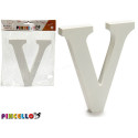 Decoration Letter V (1,8 x 21 x 17 cm) (12 Units)