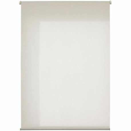 Roller blinds 120 x 180 cm Polyester Cream Plastic (6 Units)