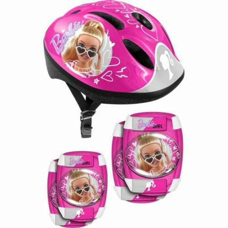 Kiivri ja põlvekaitsete komplekt Barbie