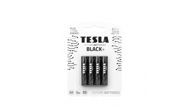 TESLA alkaline battery R3 (AAA) BLACK+ [4x120] 4 pcs