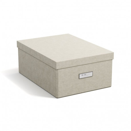 Hoiukarp kokkupandav Katia Bigso Box 28,5 x 39 x 16cm Canvas Paper Laminate Linnen C55