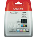 Tint Canon CLI-551 CMYK Multipack (Cyan/Magenta/Yellow/Black) väikesemahulised MG5450/5655/6350/6650