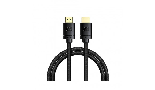 Kaabel HDMI-HDMI 1.0m (HDMI 2.1) must 8K 60Hz, BASEUS