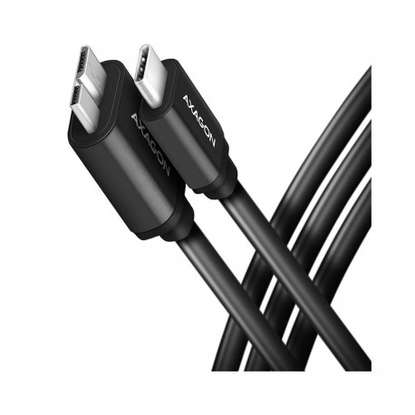 Axagon Data and power suply USB 3.2 Gen1 cable lengh 1 m. 3A. Black.