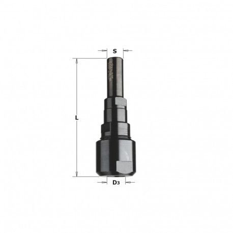Võlli pikendus S=12 to S=8 L=81 mm
