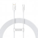 Baseus cabel Superior USB - USB-C 2,0m moon white 100W P10320102214-03