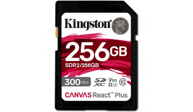 "CARD 256GB Kingston Canvas React Plus XC 300MB/s"