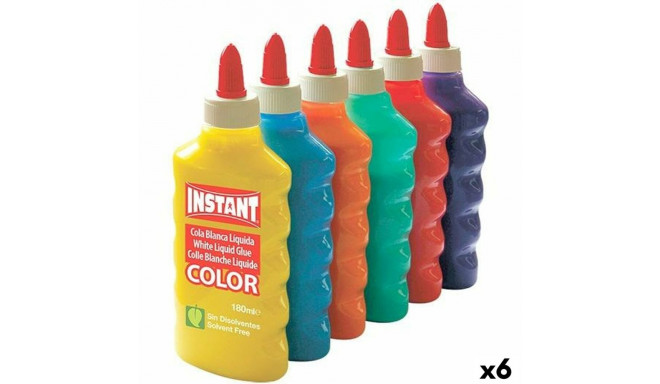 Gel glue Playcolor Instant Multicolour 6 Pieces 180 ml