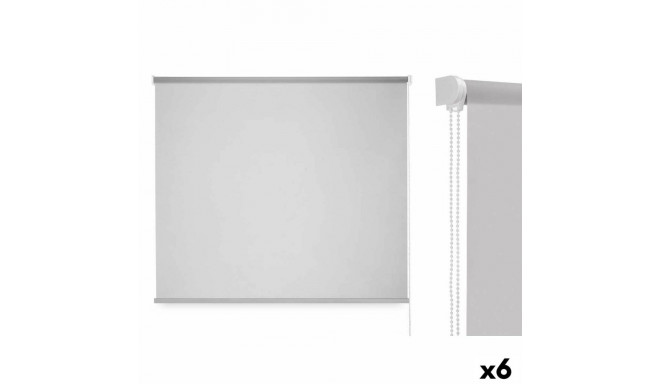 Roller blinds 120 x 180 cm Grey Cloth Plastic (6 Units)