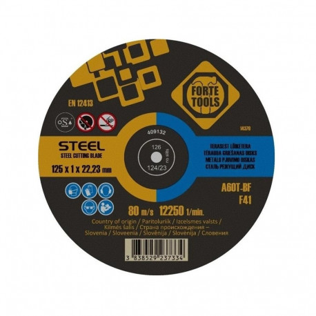 lõikeketas FORTE TOOLS 125x1.0x22 metall