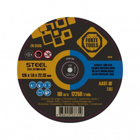 CUTTING DISC FORTE TOOLS 125X1.6X22METAL