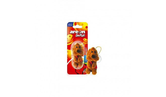 AREON SMILE TOY STRAWBERRY/ BROWN DOG