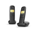 Gigaset A170 Duo Analog/DECT telephone Caller ID Black