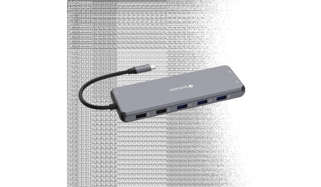 Port replikaator Verbatim CMH-13 USB-C Pro Multiport Hub 6xUSB-A/2xUSB-C Power Delivery/2xHDMI 8K 30