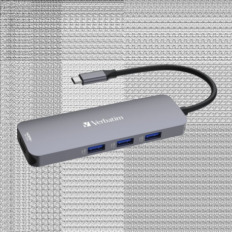 Port replikaator Verbatim CMH-08 USB-C Pro Multiport Hub 3xUSB3.2 G1/2xHDMI (4K ja 8K)/Gbit LAN, Pow