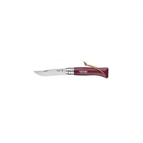Nuga, Opinel Trekking Nr 8 Stainless Steel, Burgundia