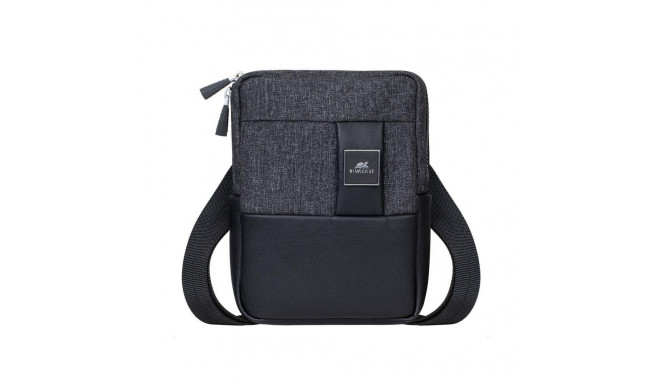TABLET CASE CROSSBODY 8"/8810 BLACK MELANGE RIVACASE