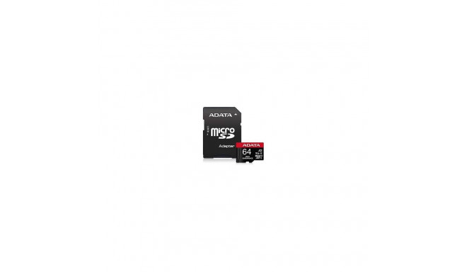 MEMORY MICRO SDXC 64GB W/ADAP./AUSDX64GUI3V30SHA2-RA1 ADATA