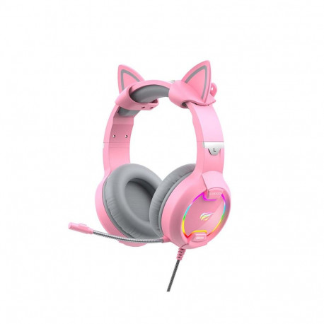 Havit GAMENOTE H2233d Gaming headphones RGB (pink)