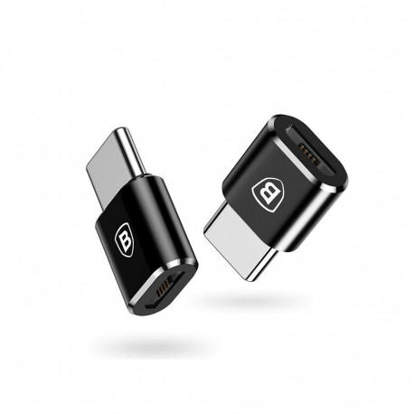 Baseus Mini Universal Adapter Micro USB to USB Type-C Connection Black