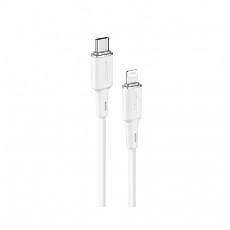 Acefast cable MFI USB Type C - Lightning 1.2m, 30W, 3A white (C2-01 white)