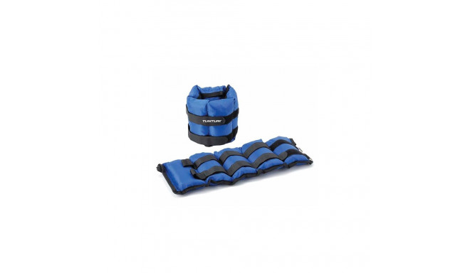 Tunturi Wrist and Ankle Weights 2.25kg, Blue, 2pcs