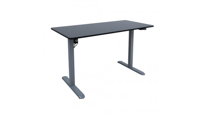 Desk ERGO LIGHT with 1 motor 120x60cm, silver grey/black