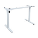 Desk ERGO LIGHT with 1 motor 120x60cm, white/oak