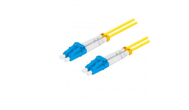 FIBER OPTIC PATCHCORD SM LC/UPC-LC/UPC DUPLEX 3M LSZH G657A1 3.0MM YELLOW LANBERG