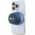 Guess Bluetooth speaker GUWSC3ALSMB STAND MAGNETIC SCRIPT METAL blue