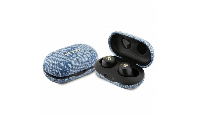 Guess Bluetooth earphones GUTWSP4EGB TWS ENC 4G PU METAL LOGO blue