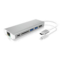 "D ICY BOX IB-DK4034-CPD USB-C 6-Port 100W DockingStation"