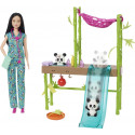 Barbie Mattel Doll Caring for Pandas Set with